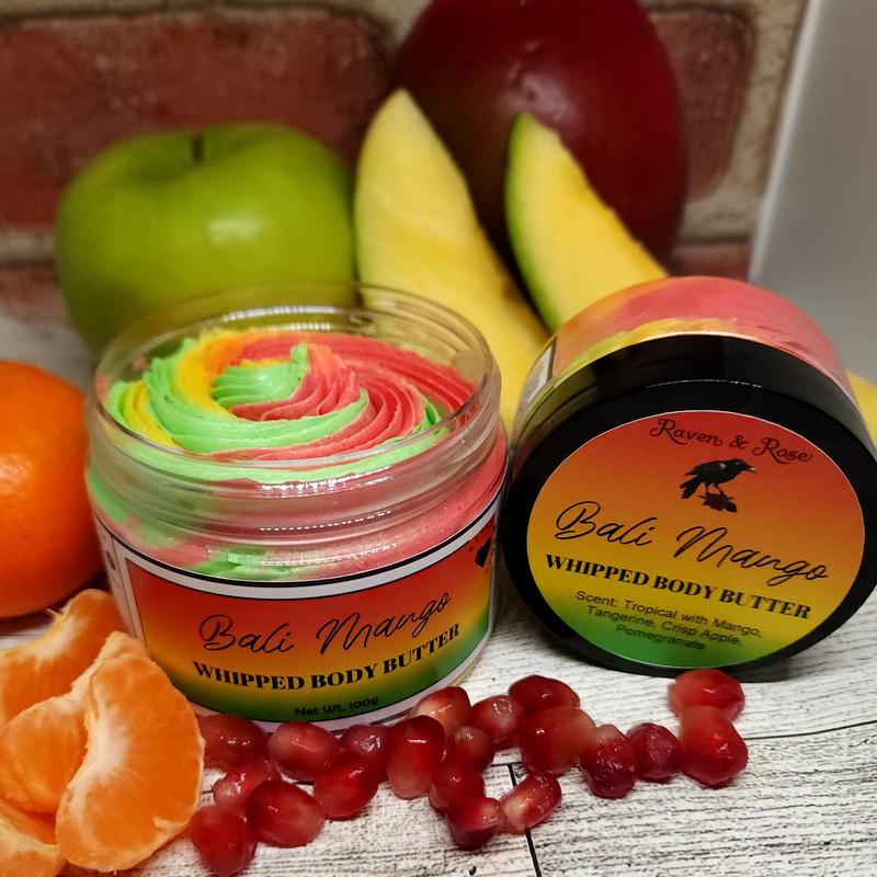 Bali Mango - this tropical scent will leave a gold glitter on your skin